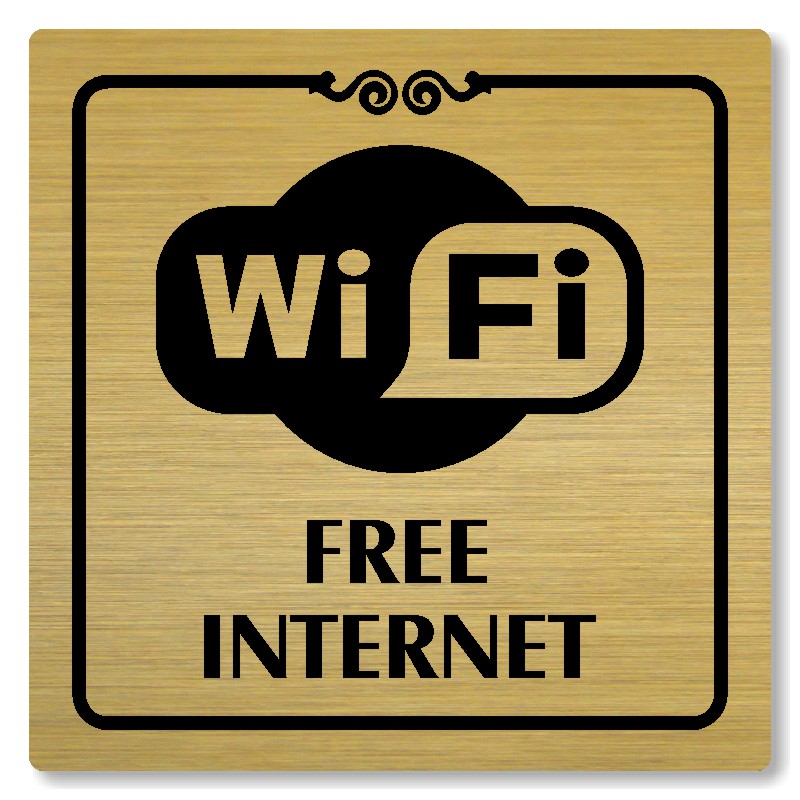 Free internet, 118x118mm, zlatá, Texas